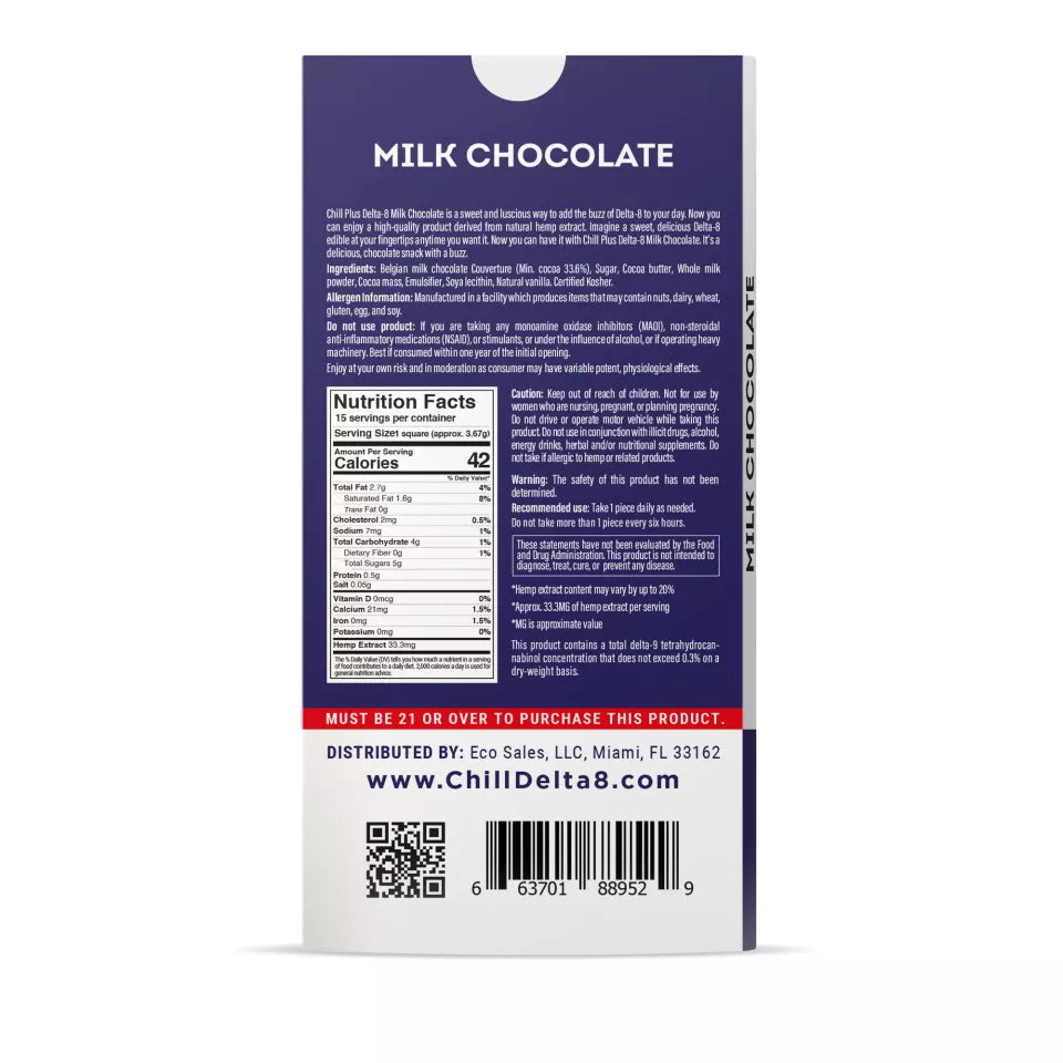 Chill D8 Regular Milk Chocolate