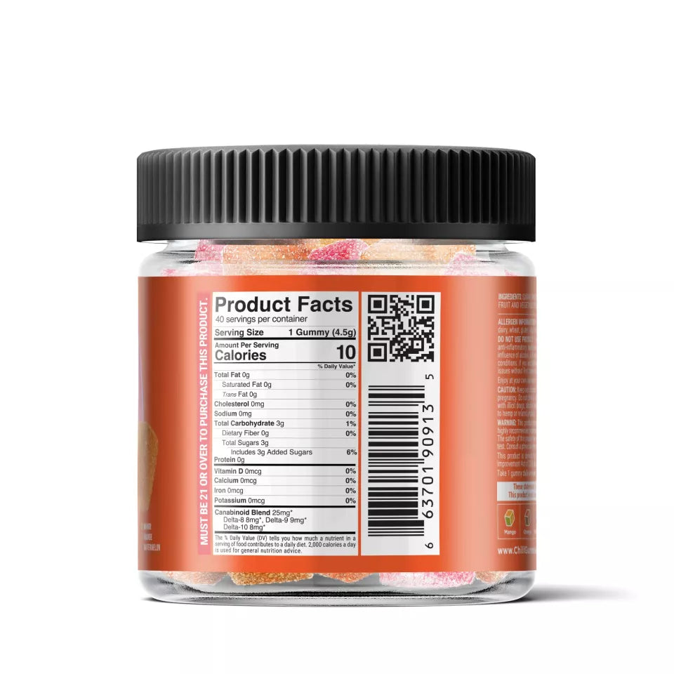 Chill Extreme Gummies Triple D 1000mg