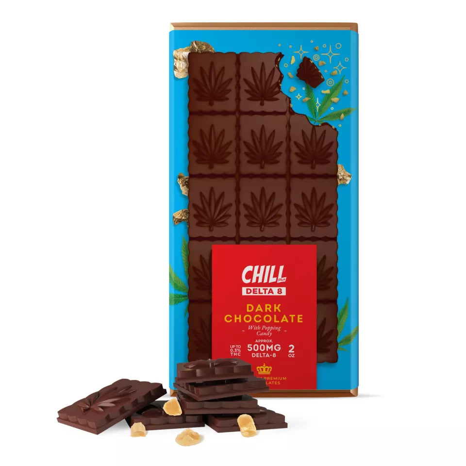 Chill D8 Belgium Dark Chocolate with Popping Candy