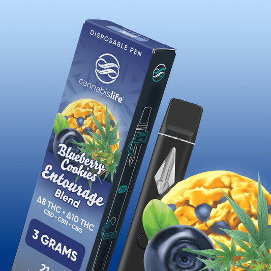 Cannasbis Life Entourage Blend Disposable Blueberry Cookies