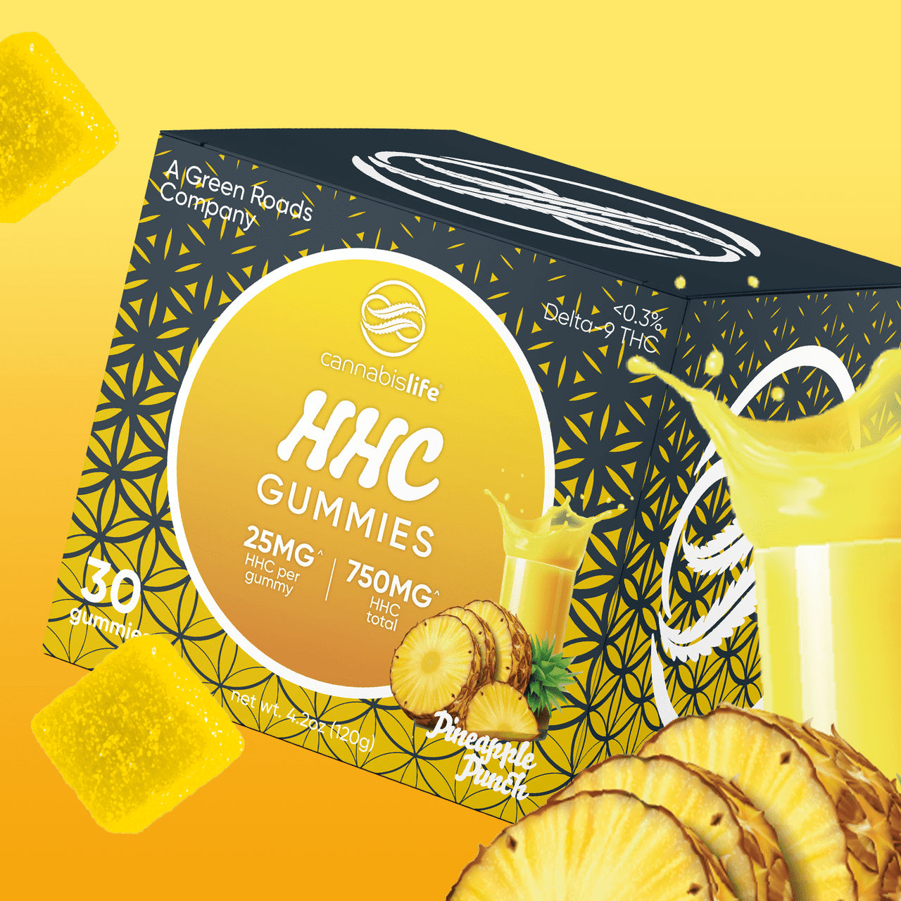 Cannabis Life HHC Gummies Pineapple Punch