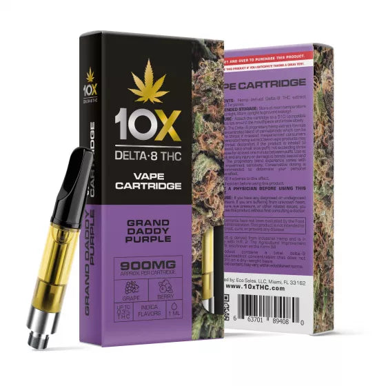 10X Cart Granddaddy Purple Indica