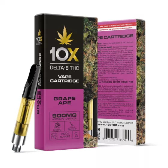 10X Cart Grape Ape Indica Apollo Hemp Supply 10X Cart Grape Ape Indica Apollo Hemp Supply