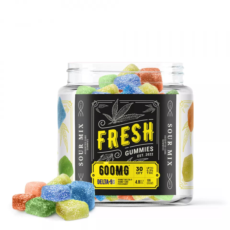Fresh Gummies D9 CBD Sour Mix
