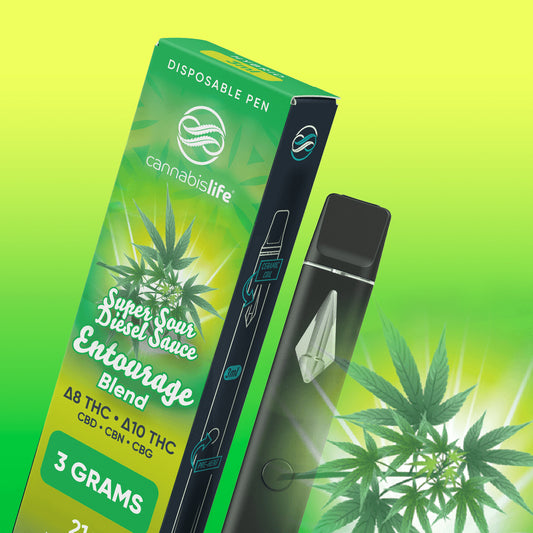 Cannabis Life D8 Disposable Super Sour Diesel